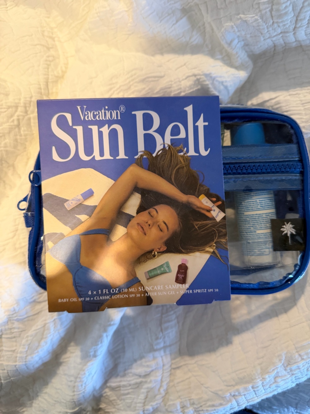 Vacation Sun Belt Women’s Sun Care Kit - Blue